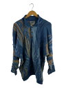 【中古】COOGI◆ニット・セーター(厚手)/L/コットン/BLU/総柄【メンズウェア】(4)