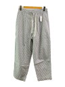 【中古】Ets.MATERIAUX◆ボトム/2/コットン/GRY/ギンガムCK/21-030-300-2606-1-0【メンズウェア】