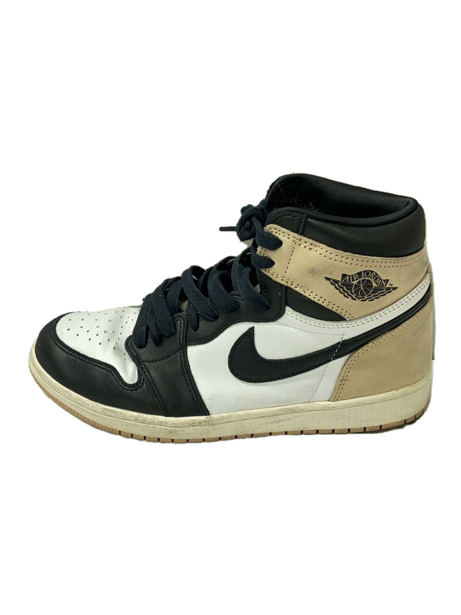 【中古】NIKE◆AIR JORDAN 1 HIGH OG_エア ジョーダン 1 ハイ OG/27cm/WHT【シューズ】