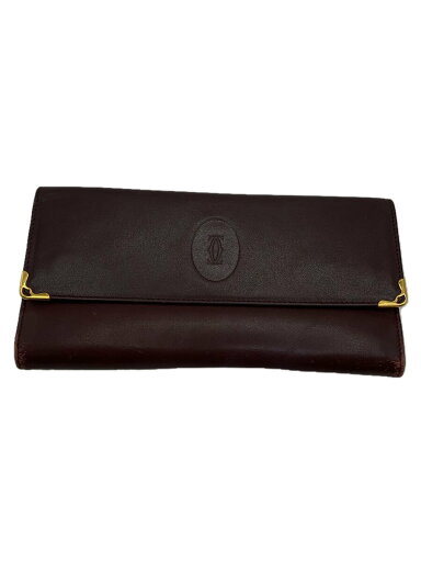 【中古】Cartier◆長財布/レザー/BRW/無地/レディース【服飾雑貨他】 【中古】Cartier◆長財布/レザー/BRW/無地/レディース【服飾雑貨他】