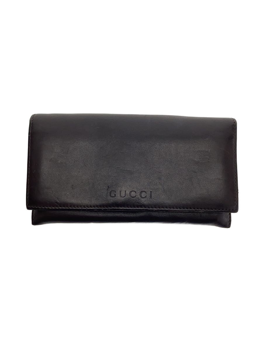 【中古】GUCCI◆長財布/レザー/BRW/無地/メンズ/346058 525040【服飾雑貨他】