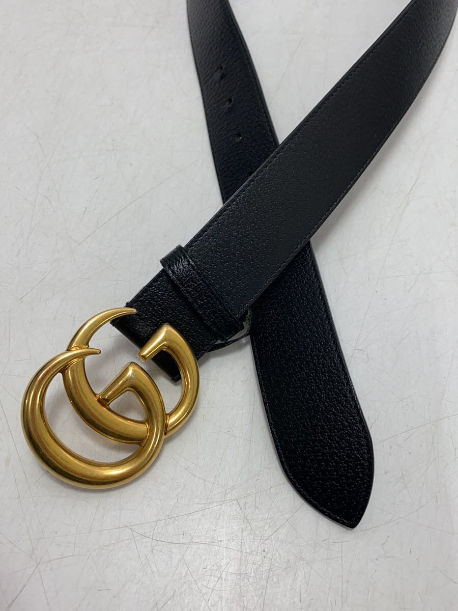 【中古】GUCCI◆ベルト/レザー/BLK/メンズ/406831【服飾雑貨他】