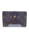 【中古】LOUIS VUITTON◆ポルト・フォイユ・ヴィエノワ_モノグラム・キャンバス_BRW/PVC/BRW/レディース【服飾雑貨他】(4)