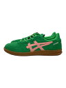 【中古】ASICS◆ローカットスニーカー/24.5cm/緑/スウェード/1203A452-300/アシックス【シューズ】