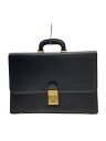 【中古】GUCCI◆ブリーフケース/レザー/BLK/0151660500【バッグ】