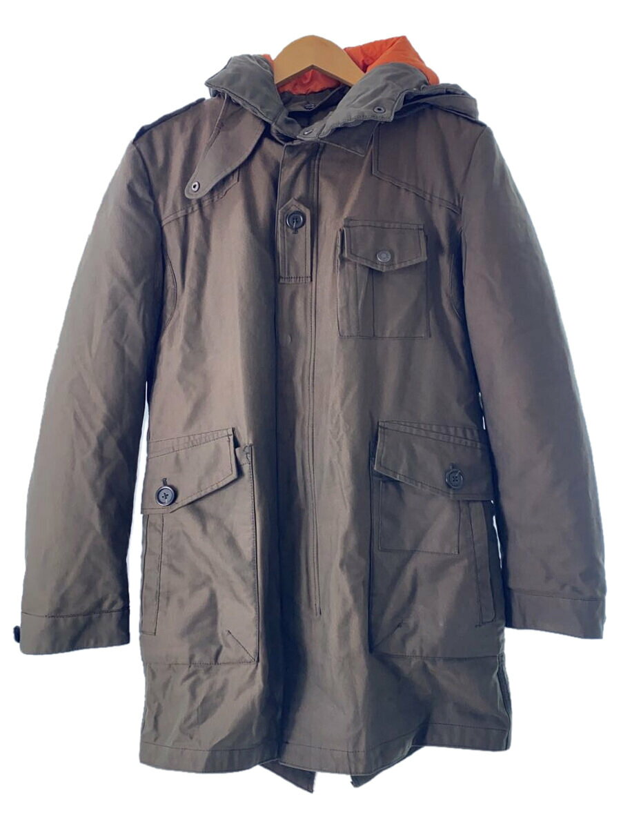 【中古】beautiful people◆×DRYKORN_マウンテンパーカ/46/ウール/KHK/無地/日焼け有【メンズウェア】