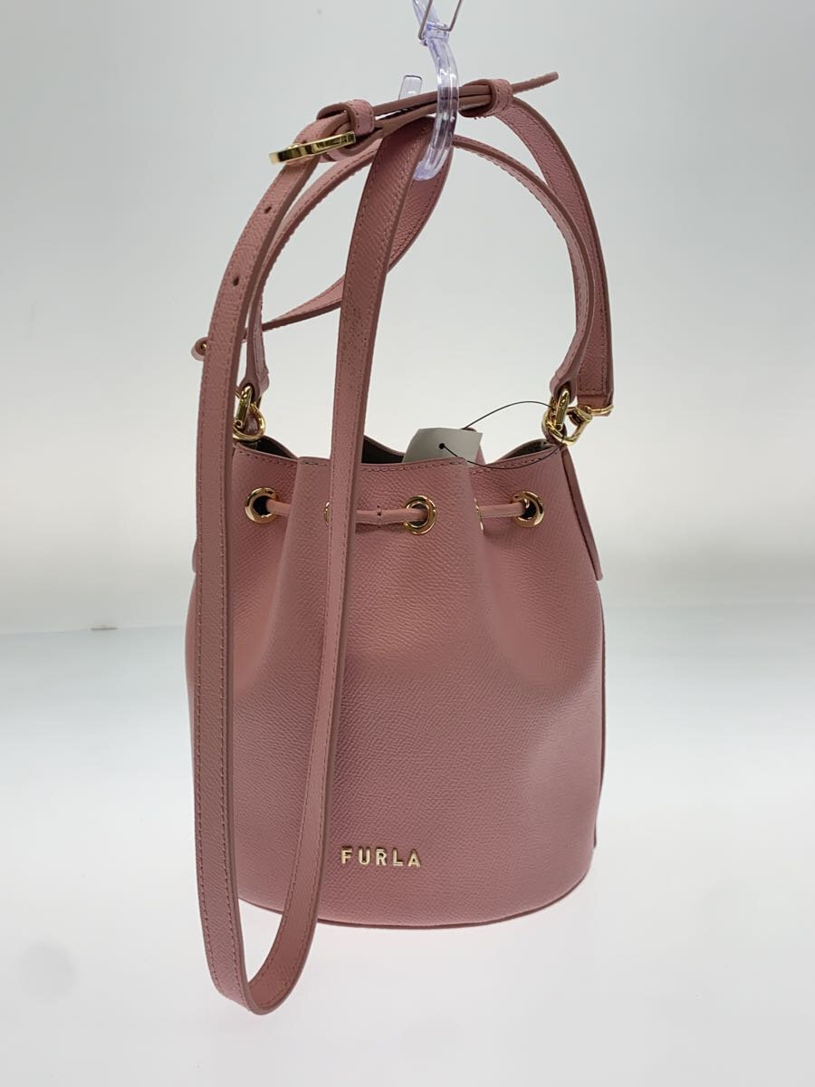 【中古】FURLA◆ハンドバッグ/--/PNK【バッグ】