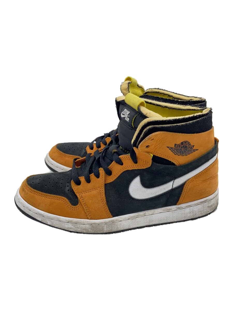 NIKE◆エアジョーダン1 ハイ ズーム/モナークオレンジ/25.5cm/ORN/CT0978-002