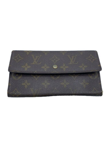【中古】LOUIS VUITTON◆ポルト・トレゾール・インターナショナル_モノグラム・キャンバス_BRW/PVC/BRW/レディース【服飾雑貨他】 【中古】LOUIS VUITTON◆ポルト・トレゾール・インターナショナル_モノグラム・キャンバス_BRW/PVC/BRW/レディース【服飾雑貨他】