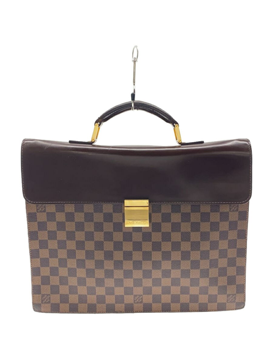 【中古】LOUIS VUITTON◆アルトナPM_ダミエ・エベヌ_BRW/PVC/BRW【バッグ】