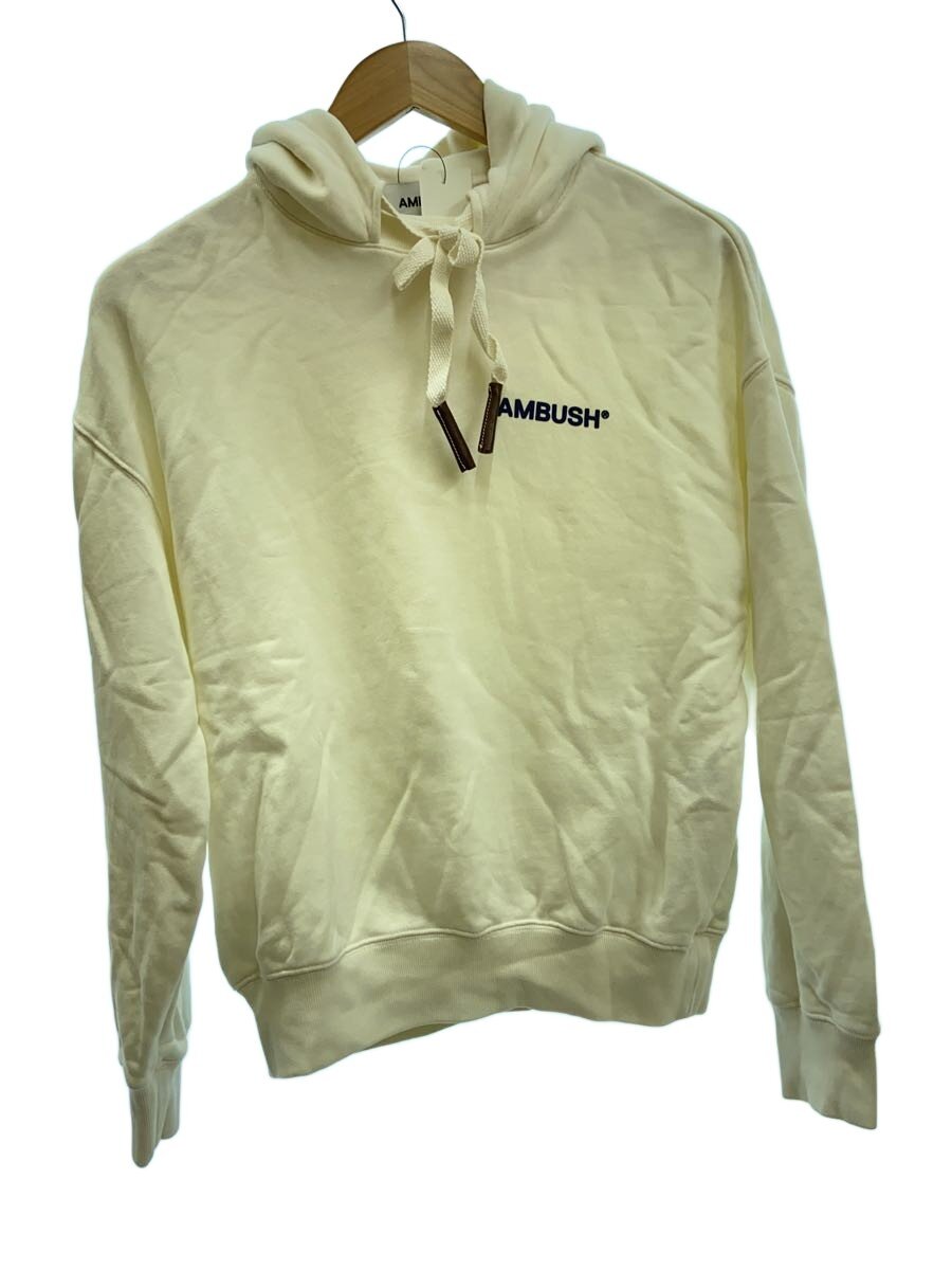 【中古】AMBUSH◆パーカー/XS/コットン/WHT/BWBB003S21FLE001【レディースウェア】