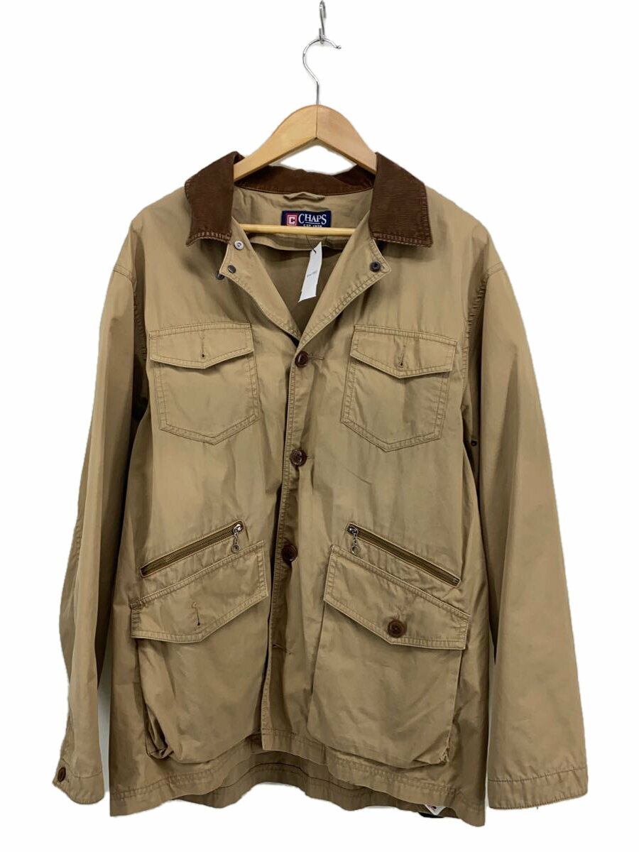 【中古】CHAPS RALPH LAUREN◆ハンティングジャケット/2L/コットン/BRW/無地【メンズウェア】