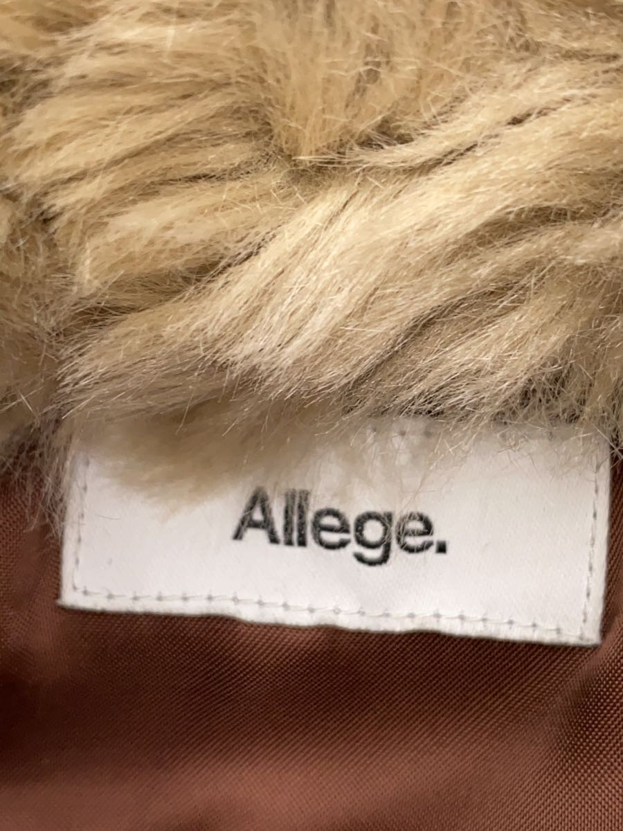 【中古】ALLEGE◆コート/1/ファー/BRW/AF18W-BL01【レディースウェア】
