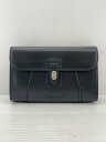 【中古】Salvatore Ferragamo◆セカンドバッグ/レザー/BLK/ds-242513【バッグ】
