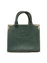 【中古】Jean Paul Gaultier◆擦れ、状態考慮/ハンドバッグ/レザー/GRN【バッグ】(4)