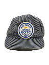 【中古】U.S.AIR FORCE◆USA製/キャップ/JUNIOR ROTC/ヒッコリー/コットン/NVY/ストライプ/メンズ//【服飾雑貨他】(4)