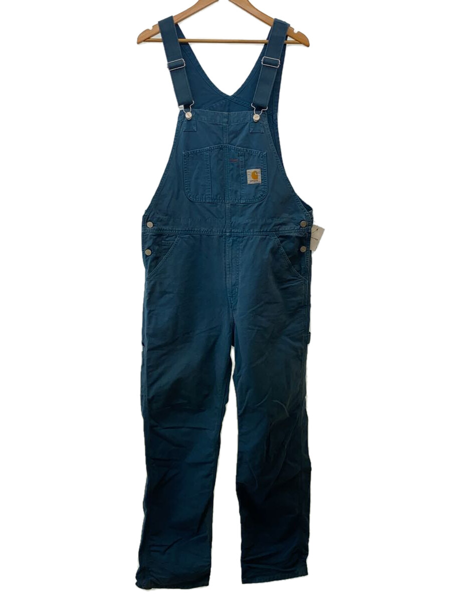 【中古】Carhartt◆BIB OVERALL/32×32/コットン/ブルー【メンズウェア】