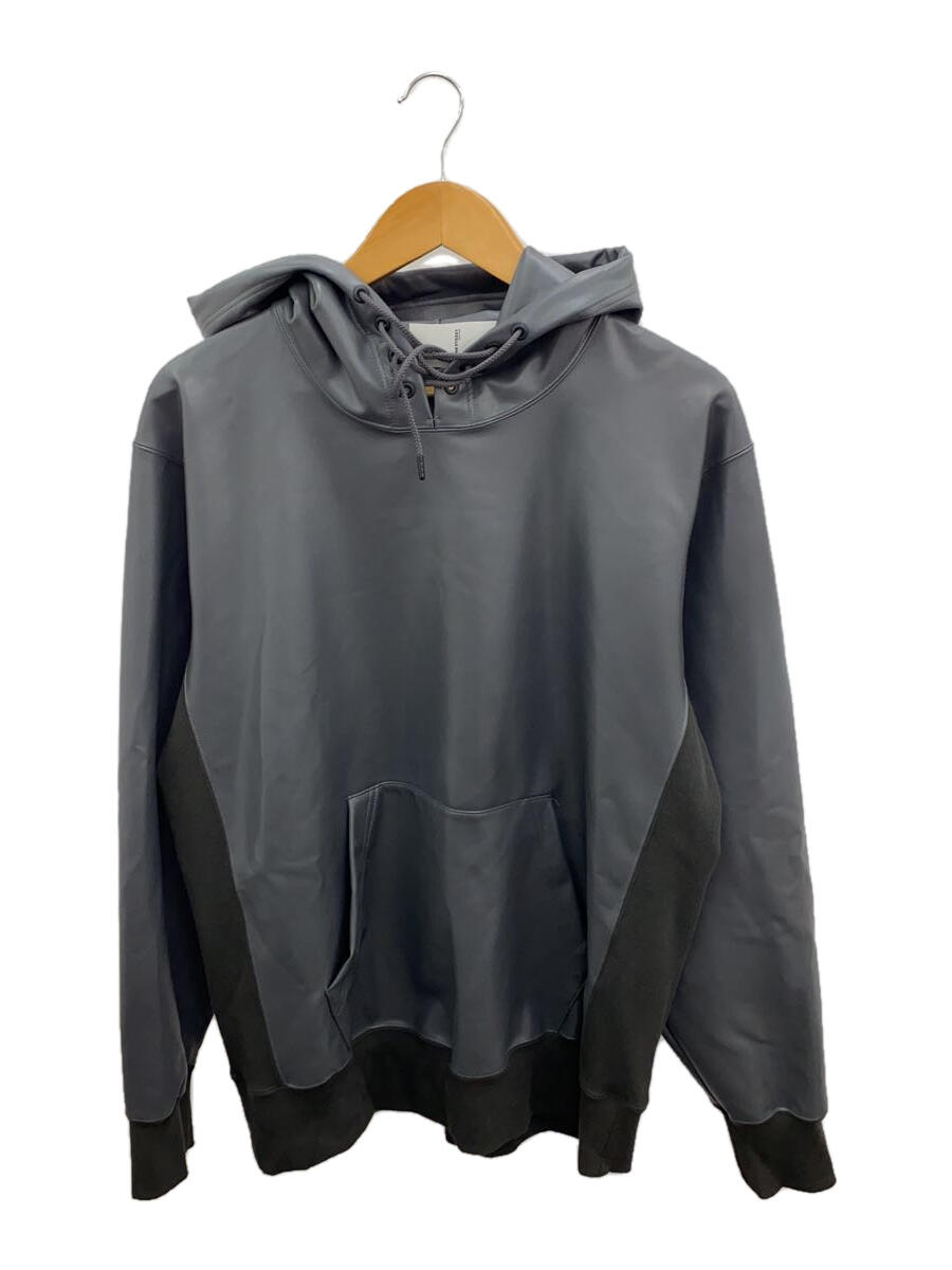 【中古】JOHN LAWRENCE SULLIVAN◆23AW/Stretch vegan leather lace-up hoodie/M/5B007-0423-22【メンズウェア】