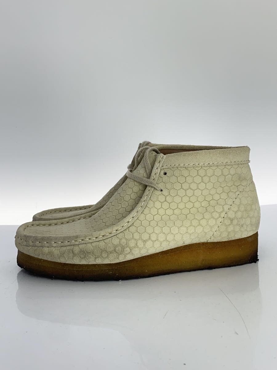 【中古】Clarks◆ブーツ/UK7.5/CRM/26115226/WALLABEE BOOT【シューズ】