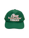 【中古】PORKCHOP◆CHOP YOUR OWN WOOD CAP/メッシュキャップ/グリーン【服飾雑貨他】