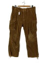 【中古】A BATHING APE◆ボトム/L/コーデュロイ/CML【メンズウェア】