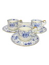 【中古】NARUMI◆カップ&ソーサー/3点セット/BLU【キッチン用品】