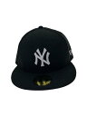 【中古】NEW ERA◆ワークキャップ/7 1/8/ポリエステル/BLK/メンズ//【服飾雑貨他】(4)