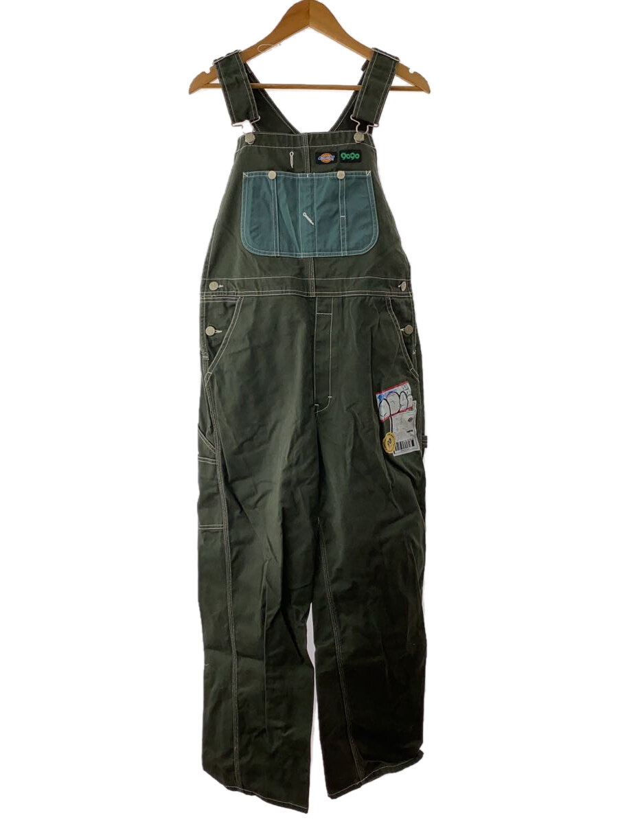 【中古】DICKIES◆オーバーオール/L/コットン/GRN/NN1036【メンズウェア】