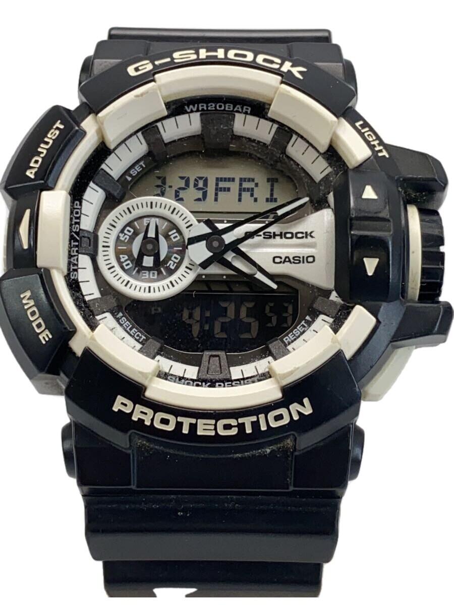 【中古】CASIO◆クォーツ腕時計・G-SHOCK/デジアナ/BLK【服飾雑貨他】