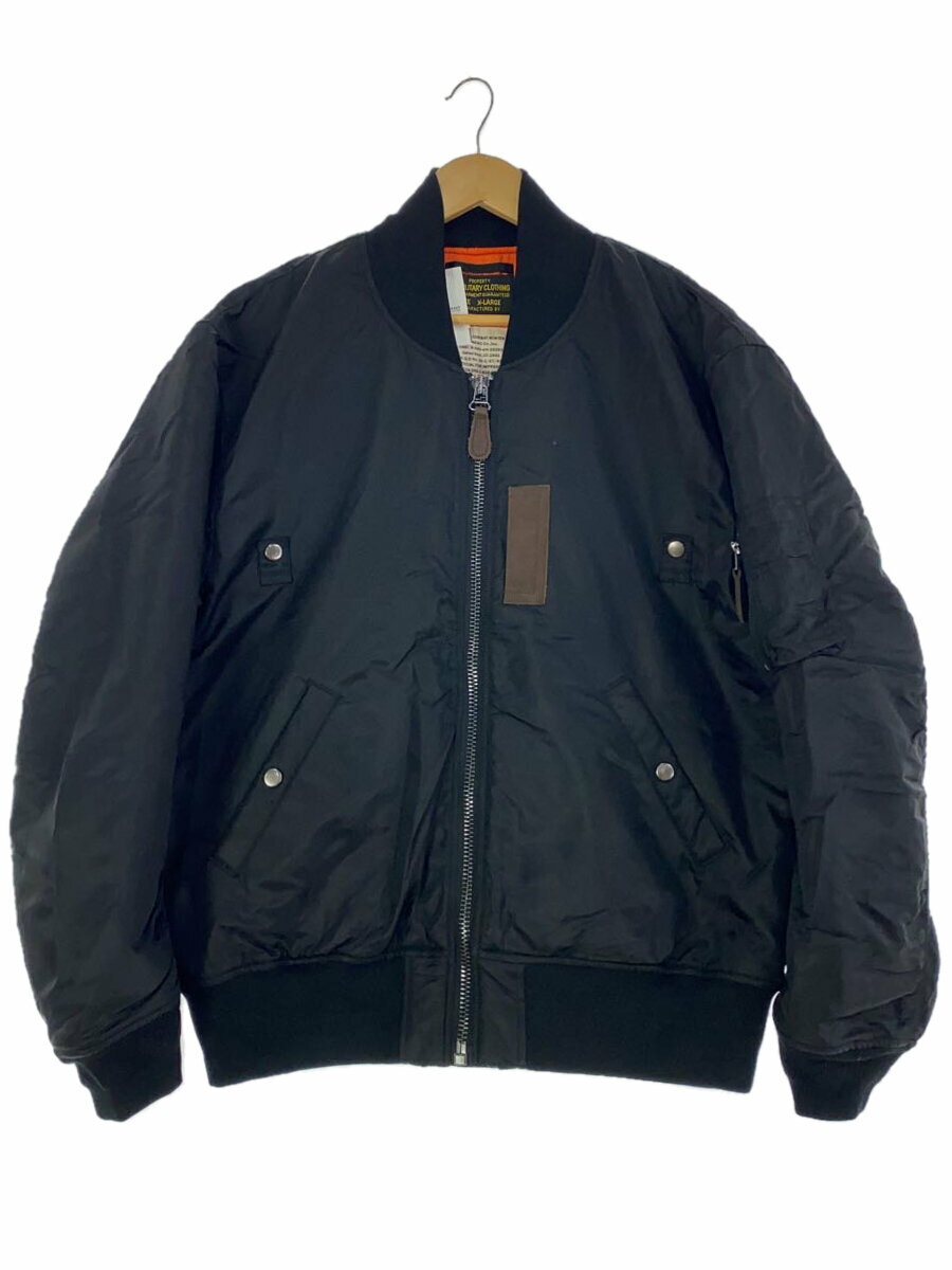 【中古】OKONKWO◆ブルゾン/XL/--/BLK/無地【メンズウェア】
