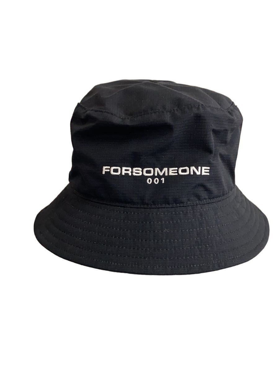 【中古】FORSOMEONE◆バケットハット/--/ナイロン/BLK/無地/メンズ/78000380【服飾雑貨他】