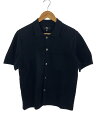 【中古】STUSSY◆半袖シャツ/S/コットン/BLK/無地/117109//【メンズウェア】