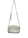 【中古】Samantha Thavasa◆ショルダーバッグ/レザー/GRY/無地【バッグ】