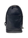 【中古】COACH◆ウエストバッグ/レザー/NVY【バッグ】