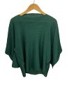 【中古】me ISSEY MIYAKE◆二次元裁断/長袖カットソー/--/ポリエステル/GRN/MI13KJ762【レディースウェア】