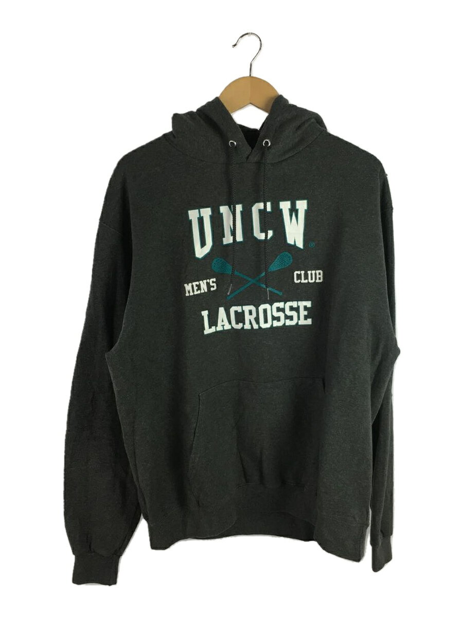 【中古】Champion◆■UNCWLACROSSE/eco AUTHENTIC/パーカー/L/コットン/GRY/プリント/15763【メンズウェア】