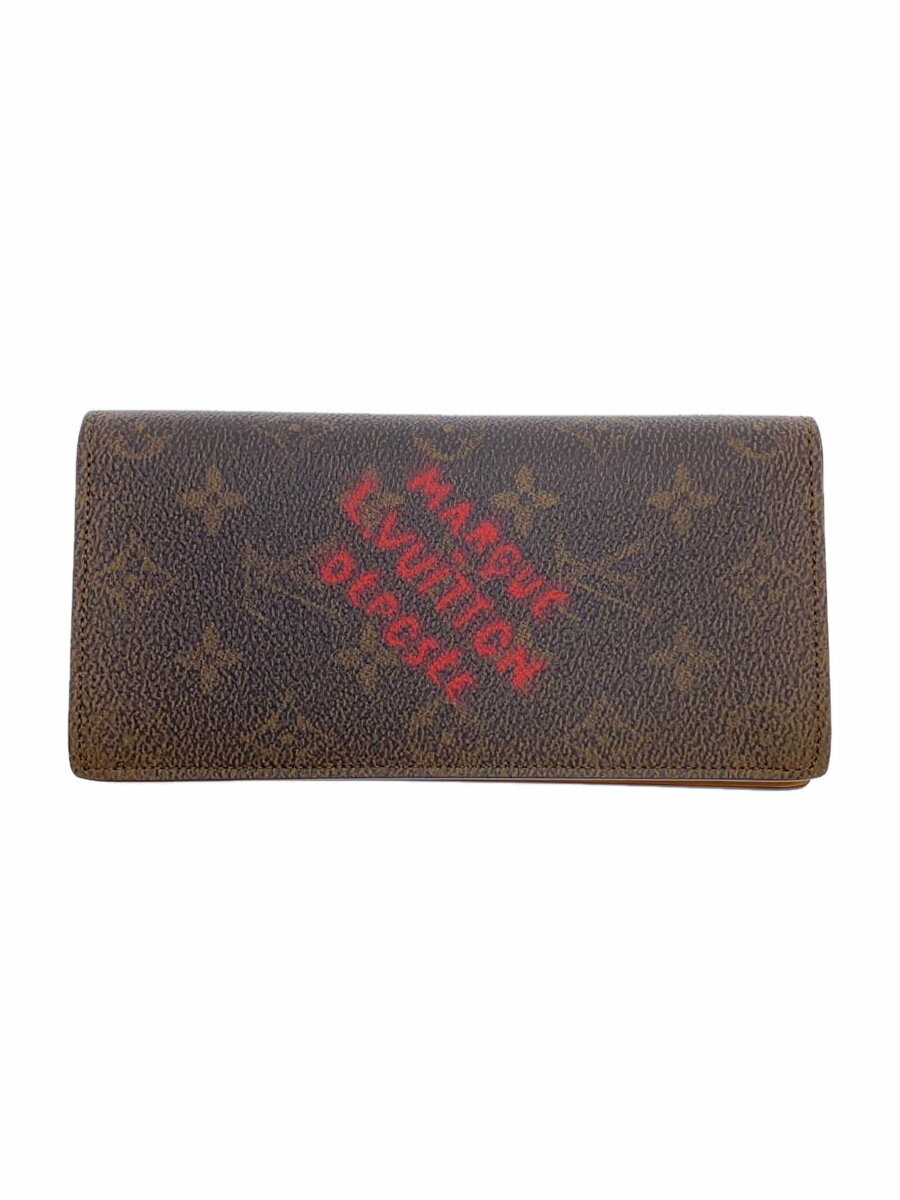 【中古】LOUIS VUITTON◆長財布/レザー/BRW/モノグラム/レディース/M11706【服飾雑貨他】