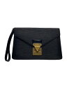 【中古】LOUIS VUITTON◆ポシェット・セリエドラゴンヌ_エピ_BLK/レザー/BLK【バッグ】