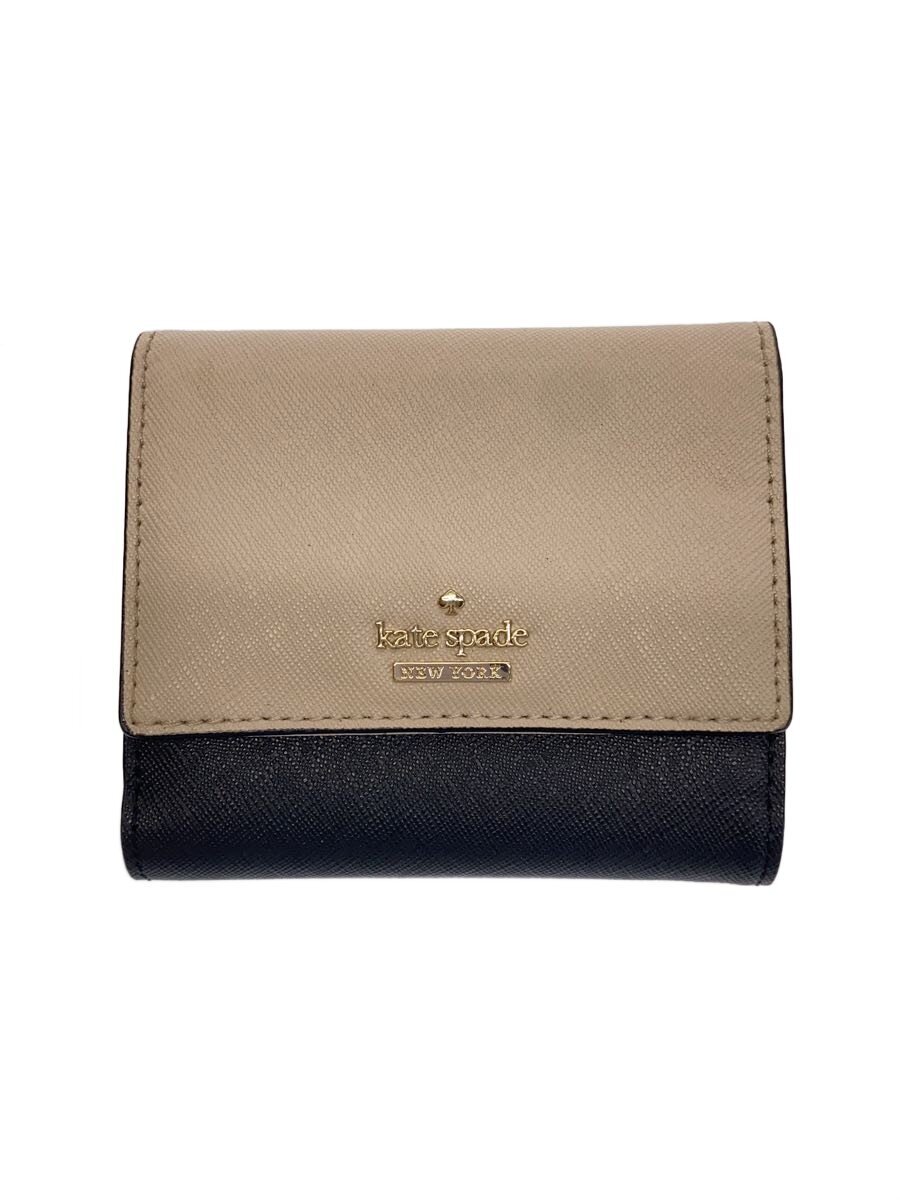【中古】kate spade new york◆2つ折り財布/レザー/CRM/レディース/PWRU5092【服飾...