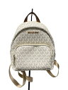 【中古】MICHAEL KORS◆リュック/--/WHT/35T0GERB5B【バッグ】