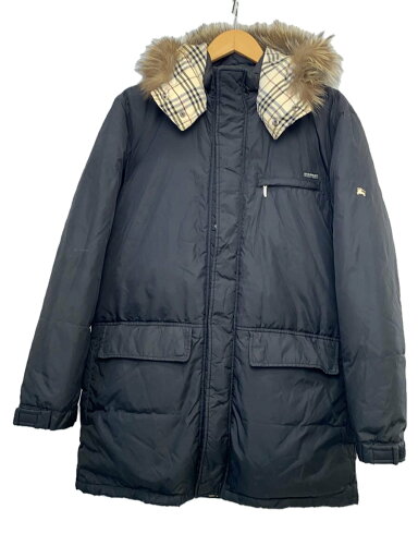 【中古】BURBERRY BLACK LABEL◆ダウンジャケット/L/ナイロン/BLK/BMP03-730-09【メンズウェア】 【中古】BURBERRY BLACK LABEL◆ダウンジャケット/L/ナイロン/BLK/BMP03-730-09【メンズウェア】