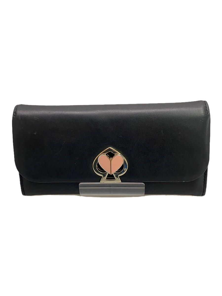 【中古】kate spade new york◆長財布/--/BLK/レディース/PWRU7498【服飾雑貨他】