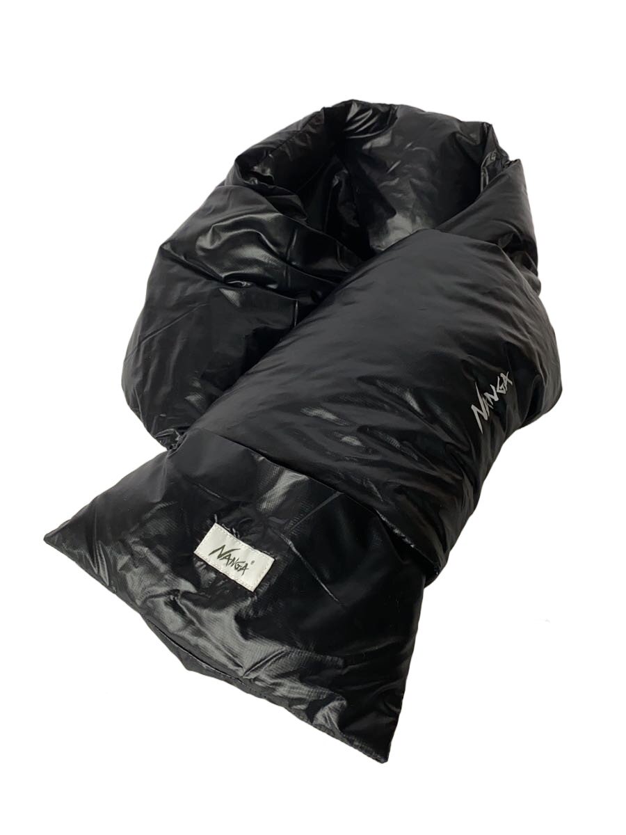 【中古】NANGA◆ポータブルライトダウン/UNISEX/マフラー/ナイロン/BLK/無地/メンズ/NA2243-3C301【服飾雑貨他】