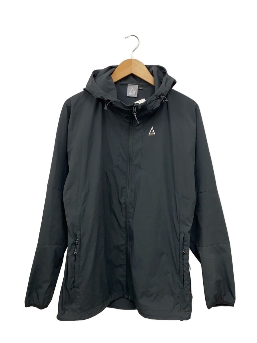 【中古】ROGER EGGER◆ジップパーカー/XL/ポリエステル/BLK/無地/RE24UK5610014【メンズウェア】