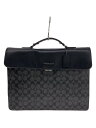【中古】COACH◆ブリーフケース/レザー/BLK/総柄/C9827【バッグ】(4)