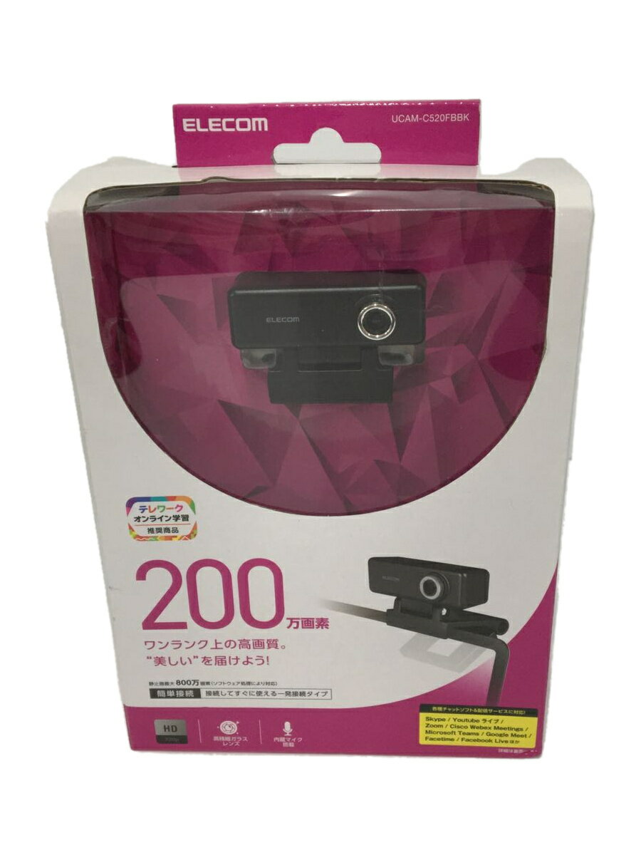 【中古】ELECOM◆コンパクトデジタルカメラ UCAM-C520FBBK/エレコム【カメラ】