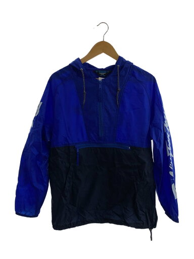 【中古】T-19◆ナイロンジャケット/--/ナイロン/BLU/プリント【メンズウェア】 【中古】T-19◆ナイロンジャケット/--/ナイロン/BLU/プリント【メンズウェア】