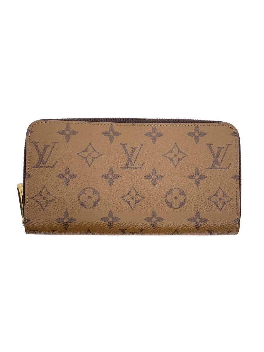 【中古】LOUIS VUITTON◆ジッピー・ウォレット_モノグラム・リバース/PVC/CML/総柄/メンズ【服飾雑貨他】