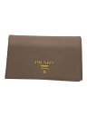 【中古】PRADA◆財布/--/CRM/無地/レディース/カードケース/ロゴ【服飾雑貨他】