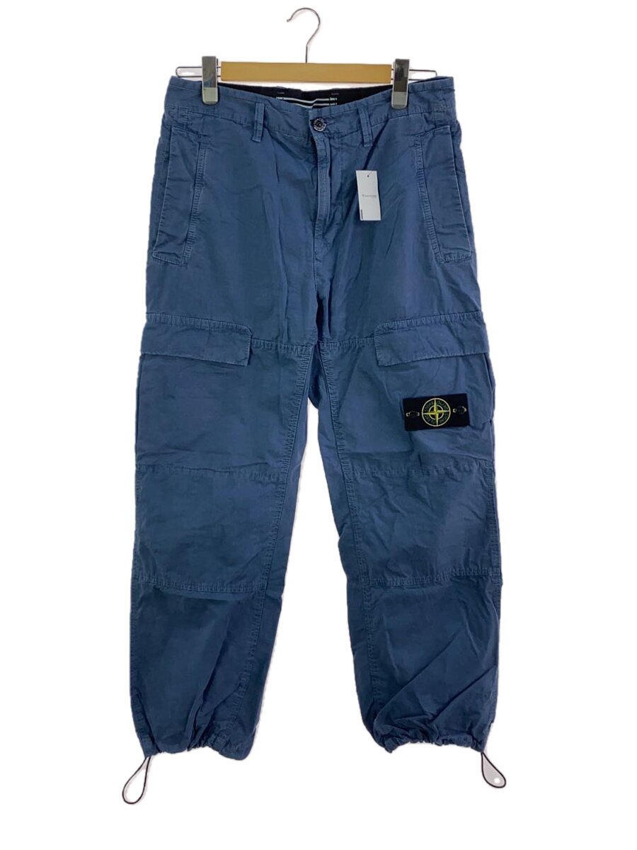 【中古】STONE ISLAND◆カーゴパンツ/30/コットン/BLU/8015311WA【メンズウェア】